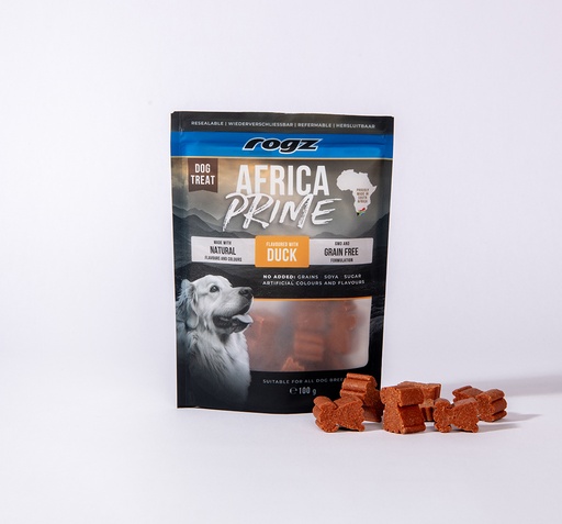 [RDTAP100D] Rogz Dog Treat Eend 6 x 100 gr.