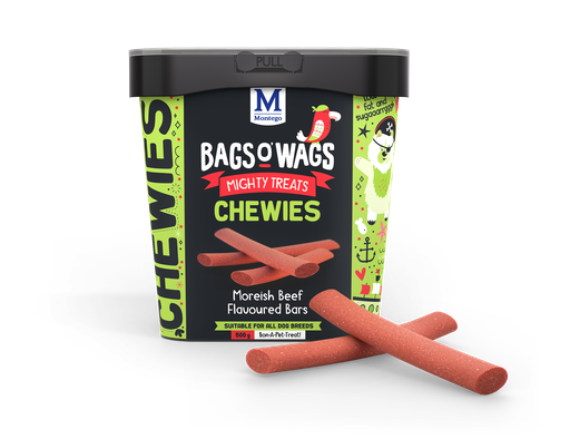 [MT62131] Montego Bags O' Wags Chewies Beef Bars 4 x 500 gr.