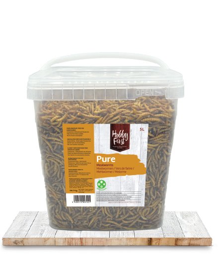 [HF330043] HobbyFirst Pure Meelwormen 6 x 850 gr.