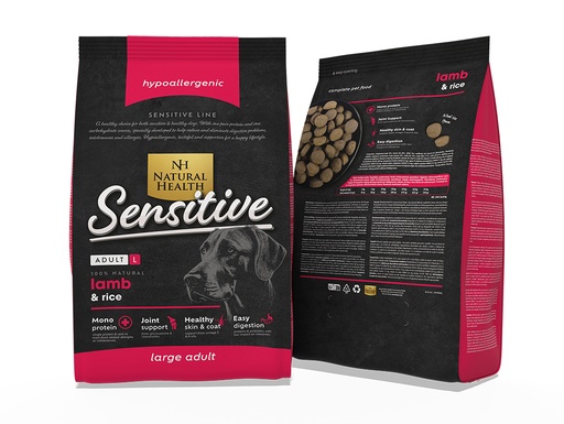 [NH3420] Natural Health Dog Lamb & Rice Adult Large