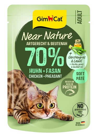 [GIM43071] GimCat Near Nature Kip & Fazant 85 gr.