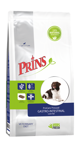 Prins Dog Diet Pressed Veterinary Gastro-Intestinal Low Fat (Beschikbaar Per 10 November)