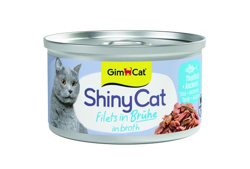 [GIM0898] ShinyCat Filets In Broth Tonijn + Ansjovis