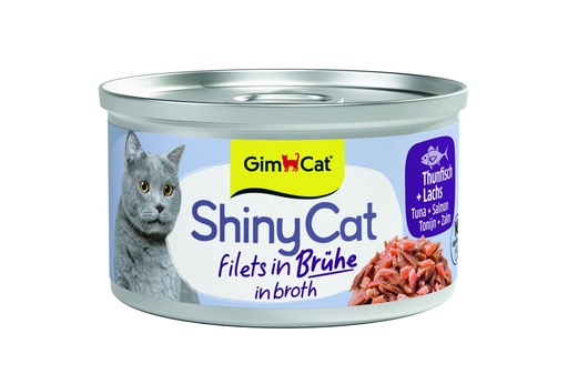 [GIM0911] ShinyCat Filets In Broth Tonijn + Zalm
