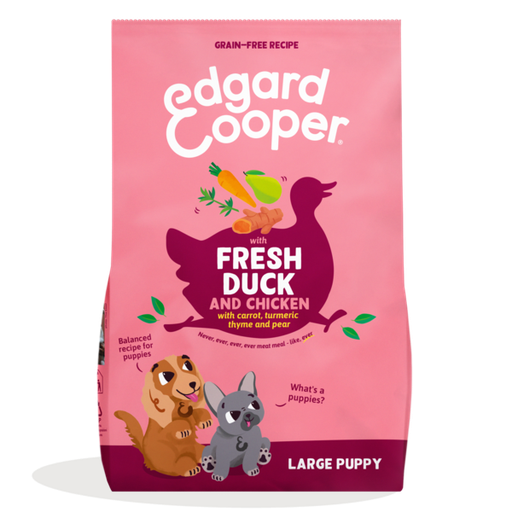 [EC48523] Edgard & Cooper Dog Large Puppy Duck And Chicken