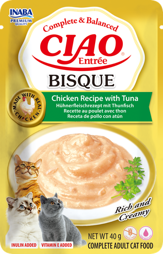 [FP73298] Inaba Entrée Bisque Chicken With Tuna (12 x 40 gr.)