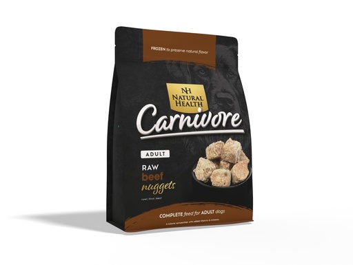 [NH72009] Natural Health Dog Carnivore Raw Nuggets Beef
