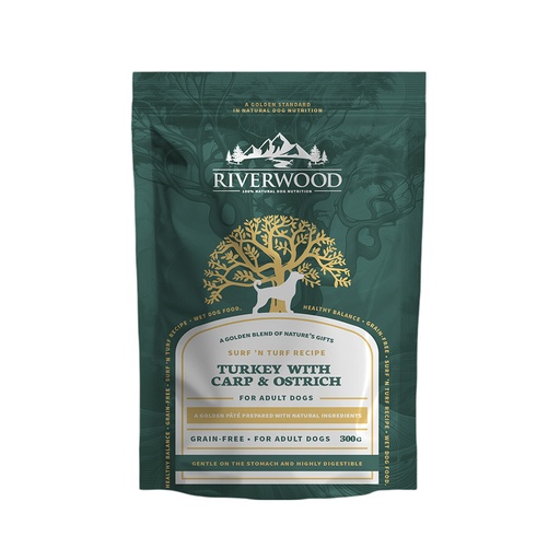 [JP140454] Riverwood Pouch Turkey With Ostrich & Carp