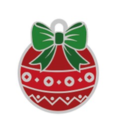 [MF81564] MyFamily Christmas Charms Zamak Tag Xmas Ball